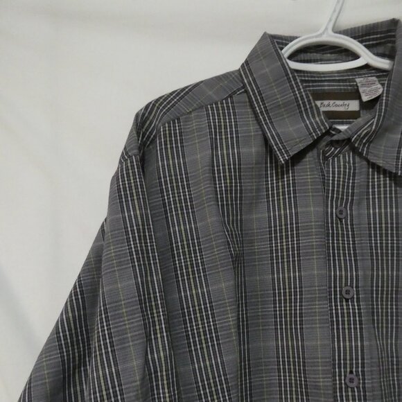 BACK COUNTRY | 2X | Plaid Grey Button-Up Shirt | Chest Pocket - Picture 3 of 14